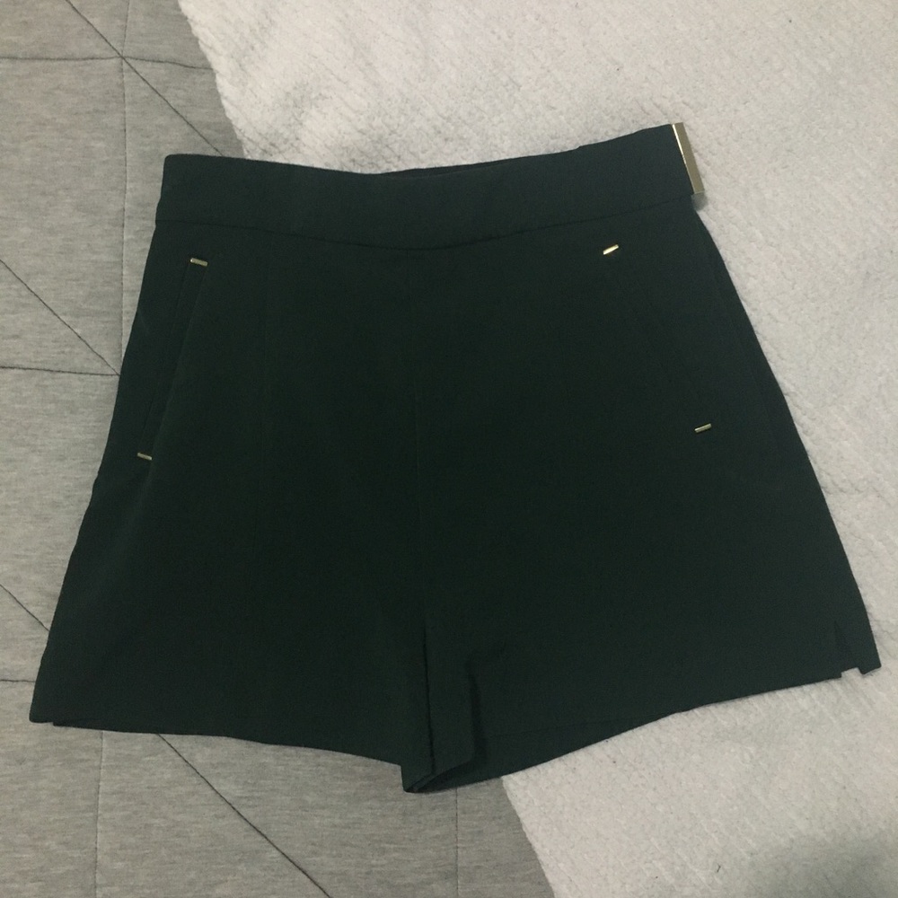 Green H&M High Waisted Shorts